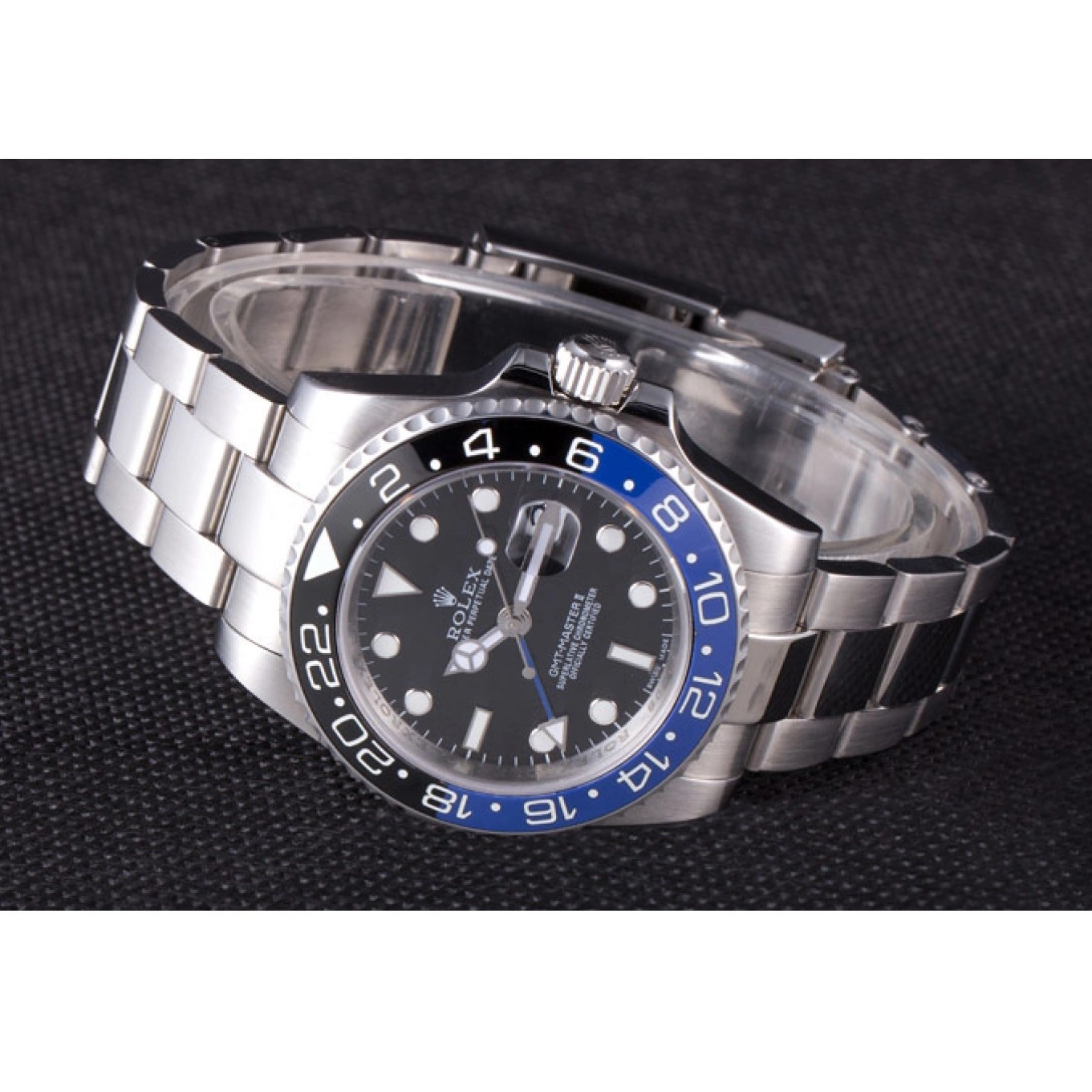 Aaa replica II GMT BLACK BEZEL 621393 rl431 Rolex 2013 MASTER BLUE 0619